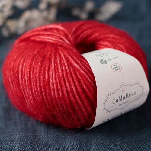 wloczka-alpaka-z-bawelna-snefnug-czerwona-camarose