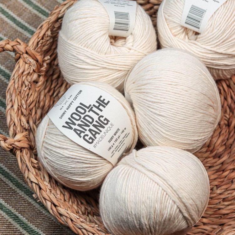 WOOL AND THE GANG Shiny Happy Cotton - Ivory White.jpg