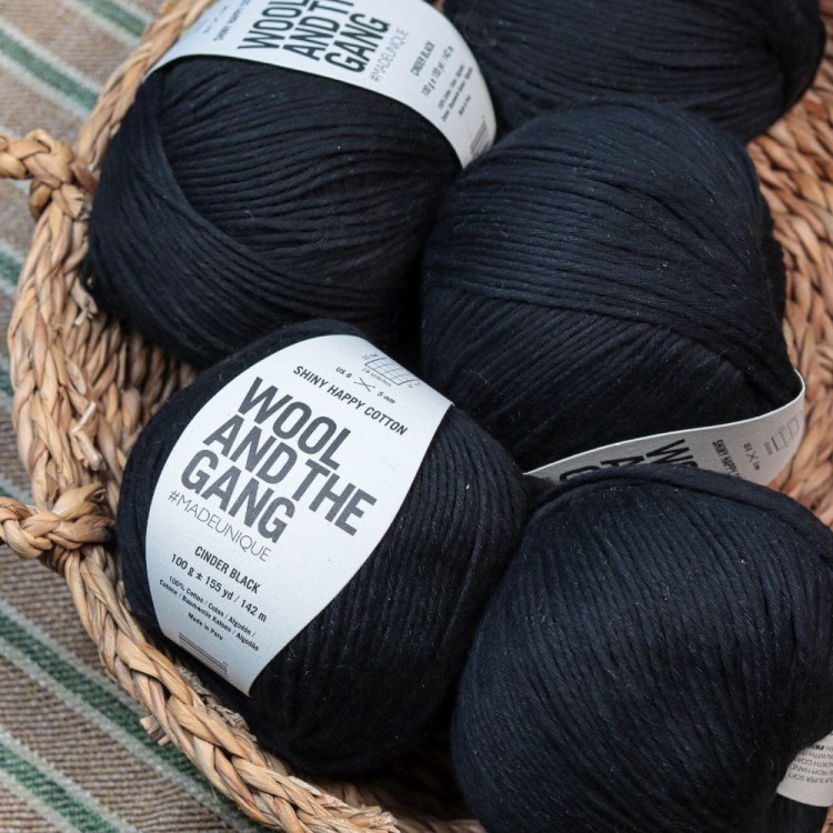 WOOL AND THE GANG Shiny Happy Cotton - Cinder Black.jpg