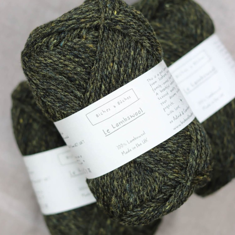 wełna-le-lambswool-ciemny-zielono-szary