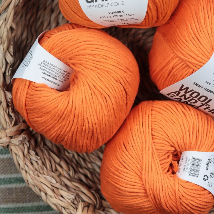 bawelna-pomarancz-shiny-happy